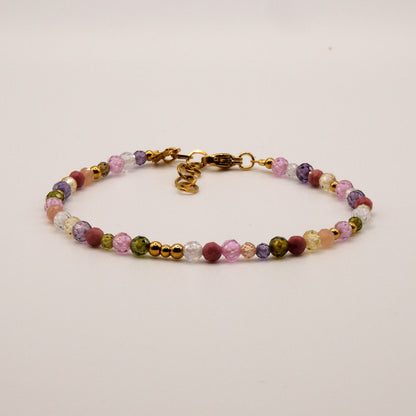 Armband Rania - Zirkon - Edelstahl - Bunt