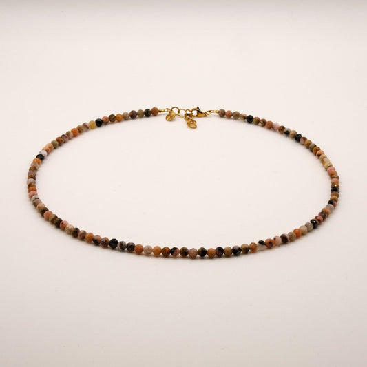 Halskette Hannah - Opal - Edelstahl - bunt