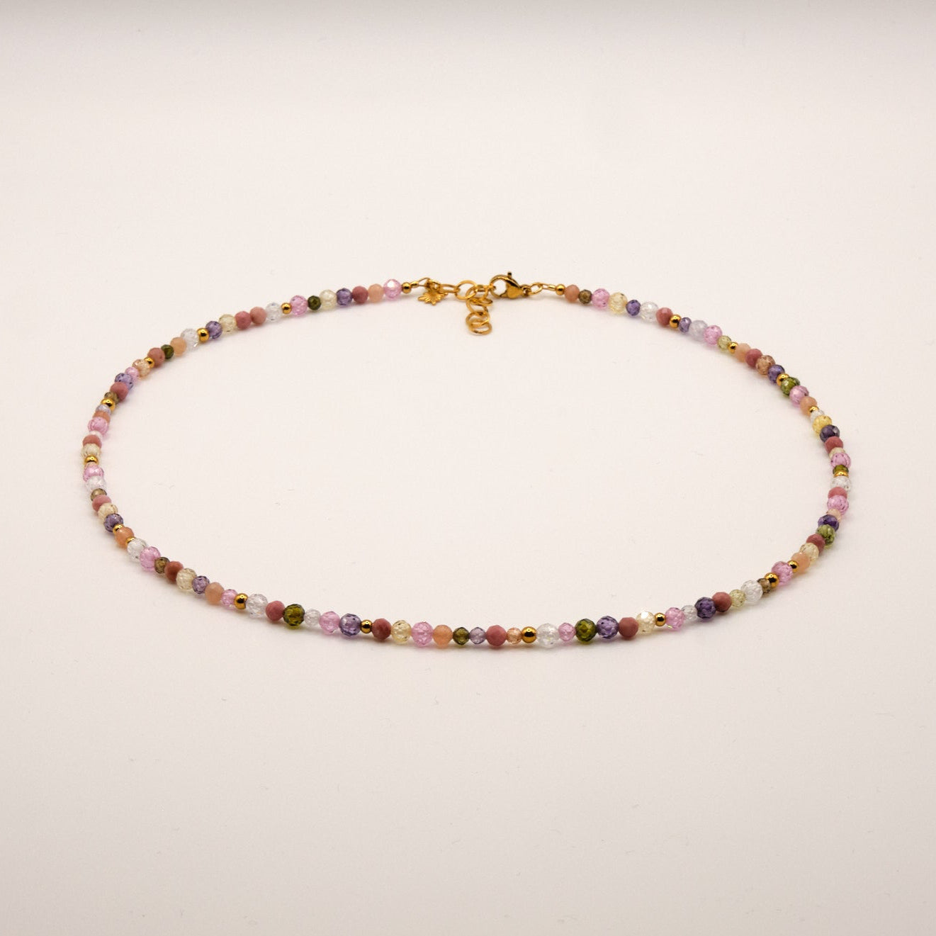 Halskette Rania - Zirkon - Edelstahl - Bunt