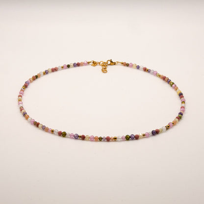 Halskette Rania - Zirkon - Edelstahl - Bunt