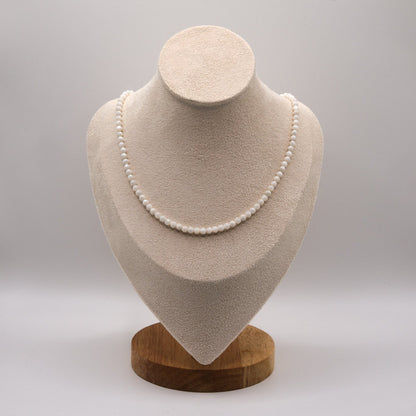 Ella Necklace - Mother of Pearl - Stainless Steel - White