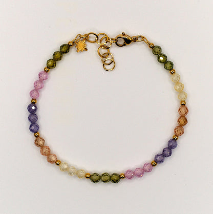 Armband Valeria - Zirkon - Edelstahl - Bunt