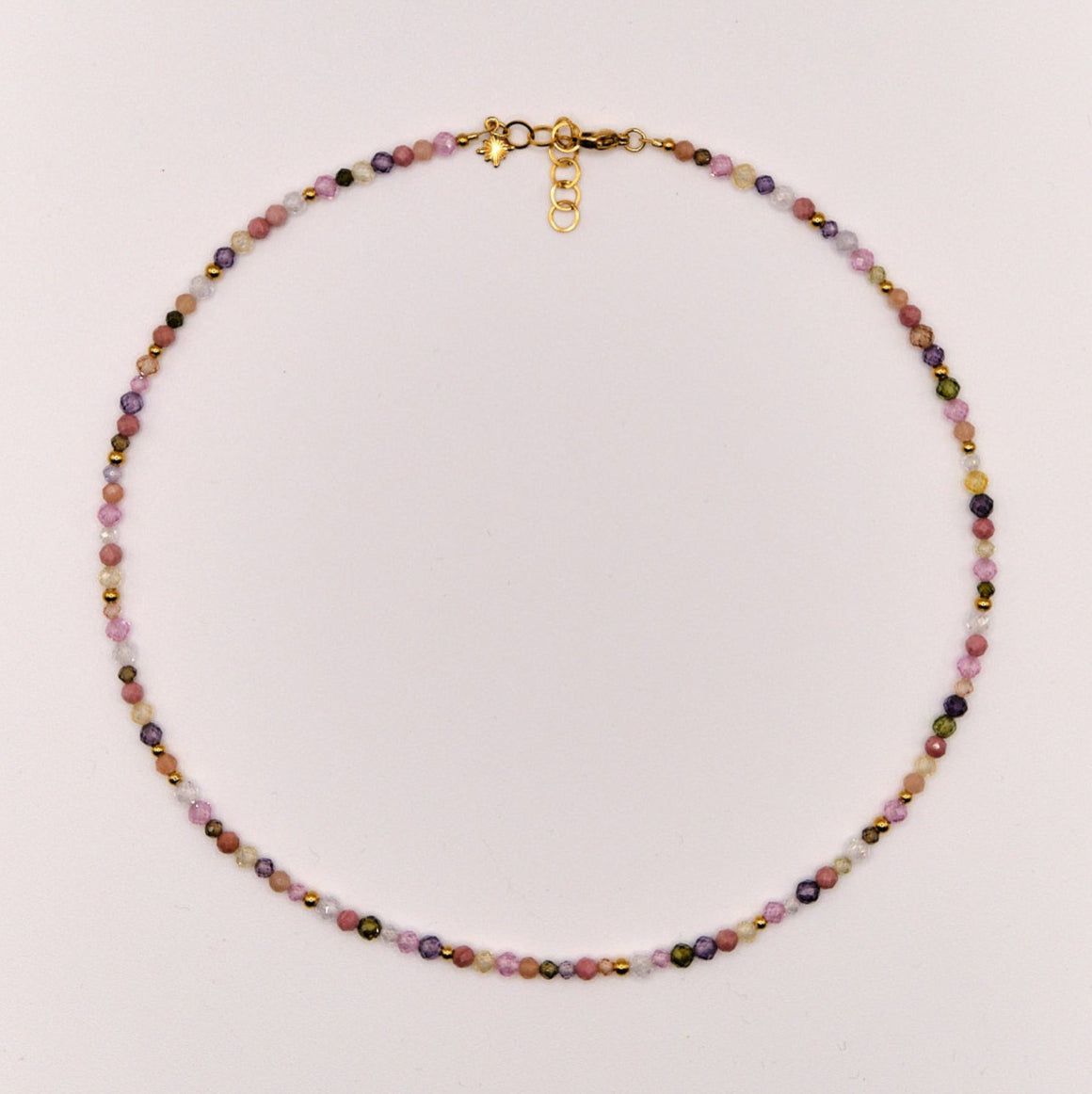 Halskette Rania - Zirkon - Edelstahl - Bunt