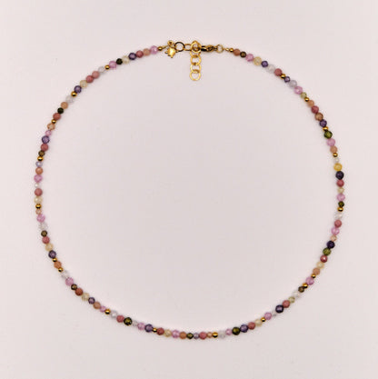 Halskette Rania - Zirkon - Edelstahl - Bunt
